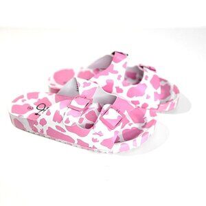 Girls' Olivia Miller Little Kid & Big Kid Moo Pink Footbed Sandals Size 4